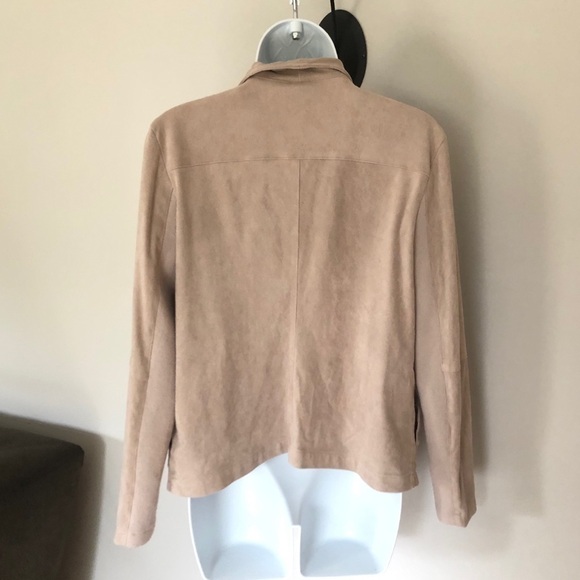 BB Dakota soft suede-like tan waterfall jacket size XS - Picture 5 of 8